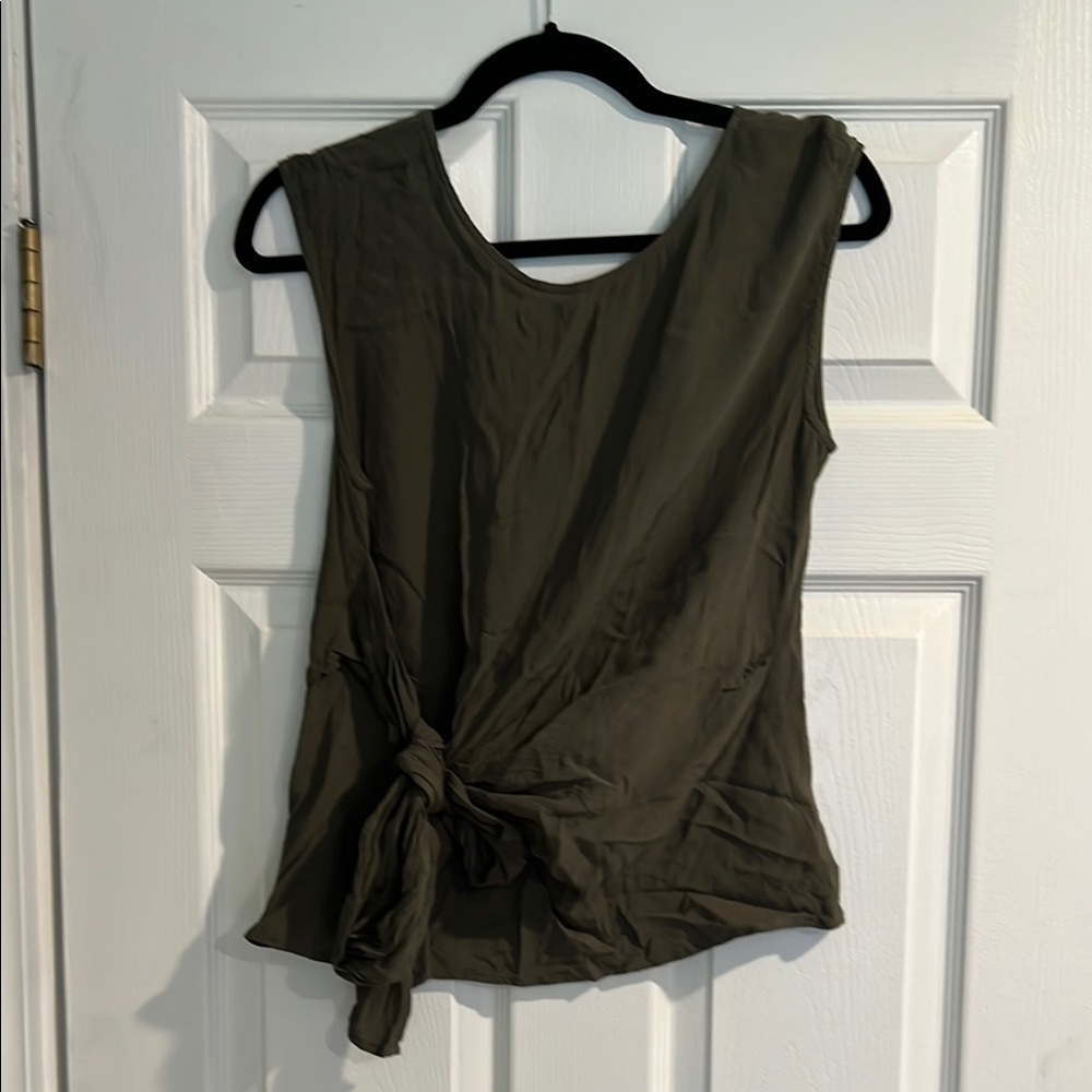Express Olive Green Sleeveless Top